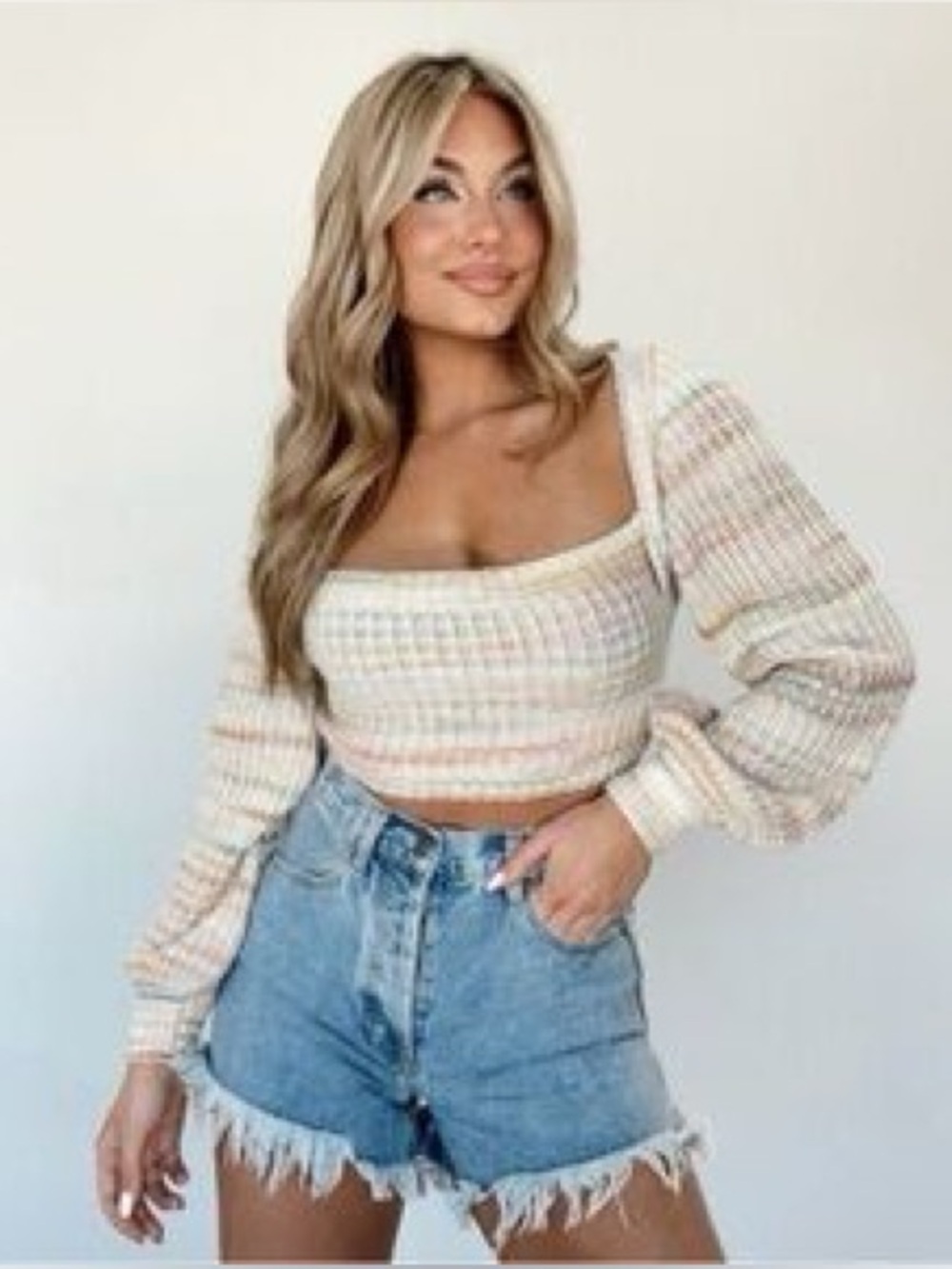 Lane201 cropped sweater